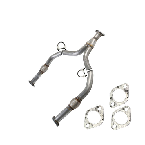 Exhaust Flex Y- Pipe Fits 2014-2015 Infiniti Q50 3.7L