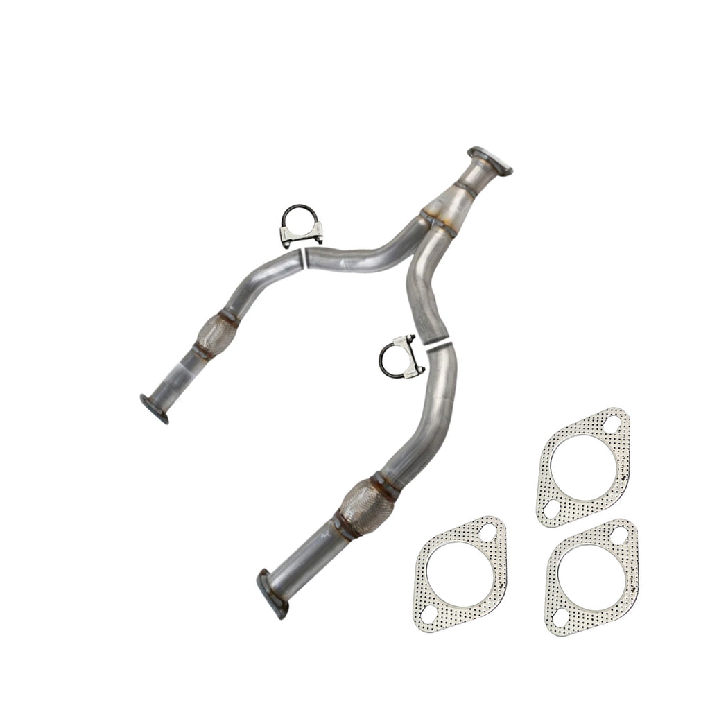 Exhaust Flex Y- Pipe Fits 2008 to 2012 Infiniti EX35 3.5L
